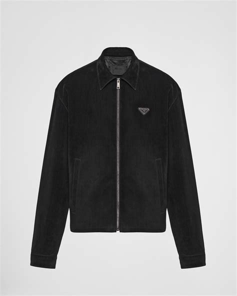 prada velvet denim jacket